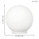 Rondo 1x60W table lamp E27, silver 20x20x20 cm