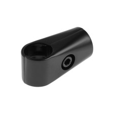 T-shaped connector of two pipes, d = 25 mm, end, black color