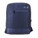 A backpack, a lightning department, mount on a suitcase, blue color