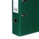 A4, 75 mm, Lamark, PVC, double-sided coating, metal edging, pocket for a spine, collected, green/green