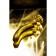 Unrealistic phallimitator Sexus Glass, glass, yellow, 17.5 cm