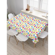 The tablecloth “Easter dyes”, rectangular, Saten, size 145x180 cm