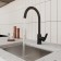 MILARDO RORA RORBLFJM05 kitchen mixer, pour 203 mm, filtered water valve, black matte