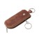 Key of zipper, length 12 cm, brown color