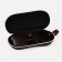 Lightning glasses case, brown color