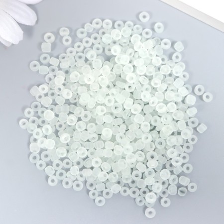 Glass glass 6/0 "matte translucent. Cloud" 30 grams