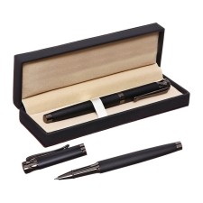 Handle Gift Roller in the leatherette case Case office Black Corps