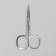 Scissors manicure, bent, wide, 9 cm, silver color