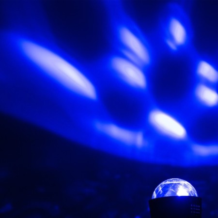 Light device "Mini discs" 8 cm, reaction to sound, glow RGB, 5 V-3