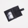 Male purse on a magnet, a department for auto documents and passports, black color