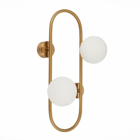 Sconces st. SL1149.301.02. Vera. 2x5 watts, G9, 4000k, 28x45 cm, brass color