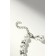Pearl beads "Bride" ball No. 10, white color with rhinestones, l = 40 cm