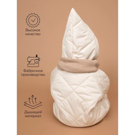 Combineson Children's demi -season quilted amrobaby elf, height 62 cm, dairy color-4