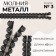 Metal zipper, No. 3, non -proceeding, automatic lock, 60 cm, black color/nickel