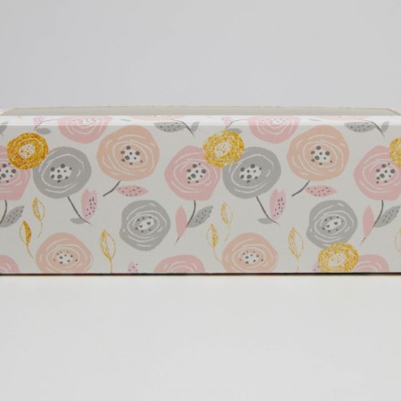 Box for Makarun, confectionery packaging "Flowerers", 5.5 x 18 x 5.5 cm-2