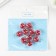 Suspension decorative for creativity glass "ball - pebbles" Bordeaux d = 1.6 cm set 10 pcs