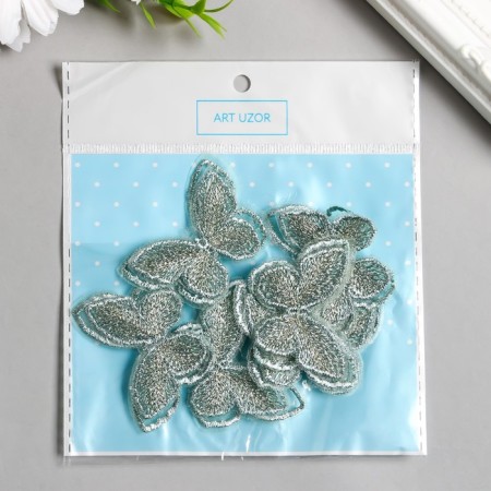 Decor for creativity Textile Embroidery "Blobo Green" Double Wings 3.7x5 cm-2