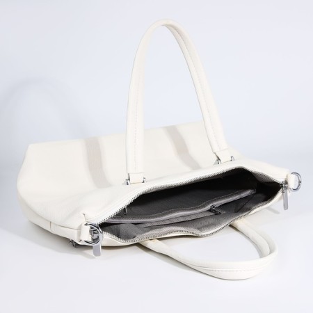 Lugus bag, 2 external pockets, white color-7