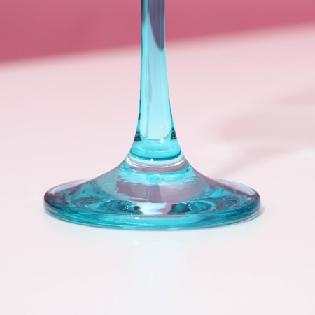 A set of glasses for champagne “turquoise”, glass, 210 ml, 6 pcs-3