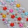 Sticker of rhinestones plastic "threads with flowers" 19x8 cm