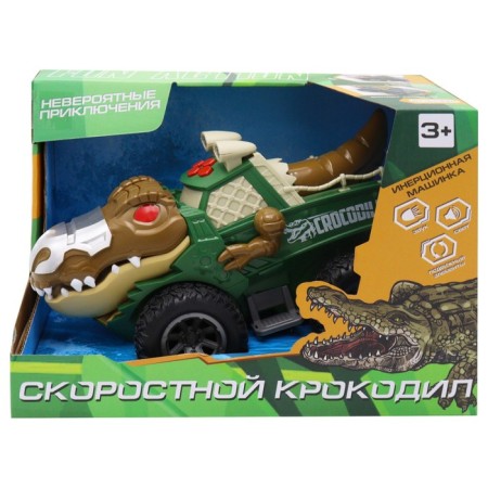 Inertial Funky Toys "Green Crocodile", with light and sound-3