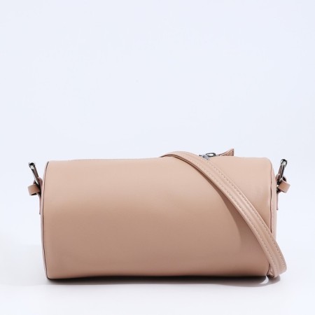 Cross-Bodi Bag on a zipper, beige color