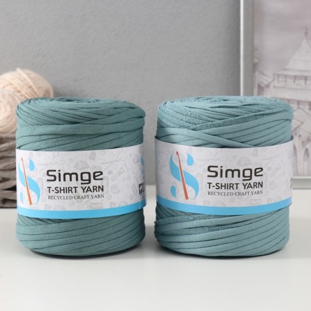 Knitted yarn secondary 90% cotton, 10% p/e, 100m/450 ± 50 g (wormwood) mix