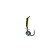 Mormyshka column black, lime abdomen + ball chameleon, weight 0.3 g