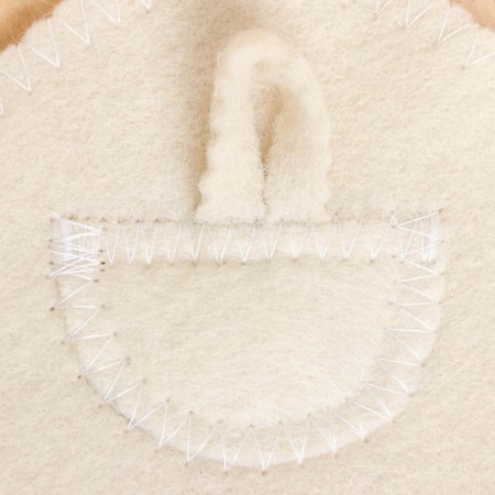 Bath and sauna rug, white with black embroidery "Dobroparov", 45x35 cm-2
