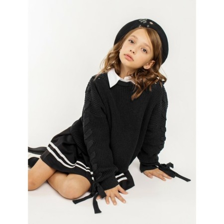 Свитер для девочки Amarobaby Knit Wear, рост 152 см, цвет чёрный-14