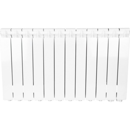 Aluminum radiator Stout Bravo, 500 x 80 mm, 12 sections, lower right connection-1