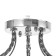Teresa chandelier 3x40W e27 chrome, black chrome 55x55x21cm