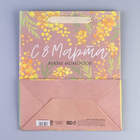 Package Gift Craft Vertical, Packaging, Mimosa, Ml 27 x 23 x 11.5 cm-3