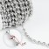 A chain for a bag, iron, d = 8 mm, 10 ± 0.5 m, silver color