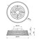Mantra Polinesia, LED, 3800LM, 2700-5000K, 195 mm, white color, white