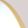 Mirror "matte gold", wall -mounted, 100 × 4 cm