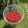 Billy swing pillow, diameter 60 cm, red color