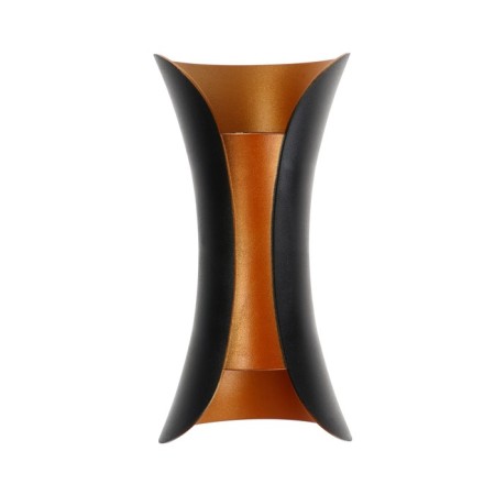 Facade lamp "Elegant", FSD-035, 10W, 3000k, 1 beam, IP65, 220V, layer, black and gold. 10084-5