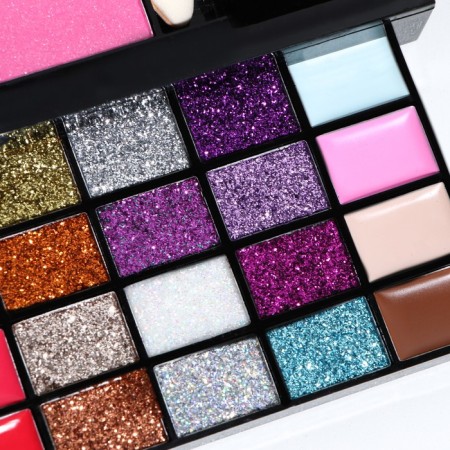 Professional set for makeup (eyelid shadows, lip gloss, blush, correctors)-6