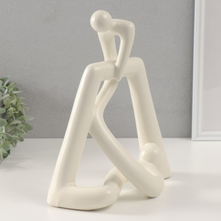Souvenir ceramics "tied" white 10.5x26.5x31 cm-1