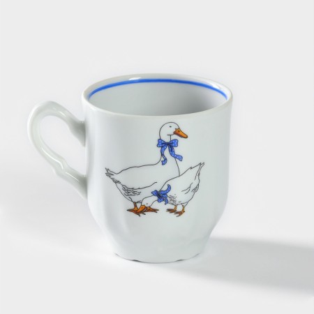 Porcelain mug "geese", 220 ml, d = 7.5 cm, mix-5