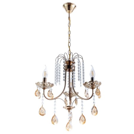 Causteen 06412/3 fgd gold/crystal 3x40W E14 48x48x96cm