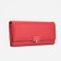 Women's wallet on magnets, red color