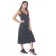 Women's dress minimal, size 44, color anthracite