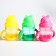 Children's stroke with silicone tube, 200 ml., With handles, color mix