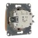 Switch "Glossa" Sche GSL000561, 10 A, 1 key, hidden, oak color