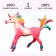 Figure "World of Fantasy: pink foal-unicoride with a rainbow mane"