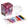 New Year's set for creativity. A mug for coloring with stained glass paints “New Year! Unicorrosa in a hat "