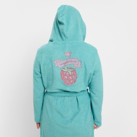 Women's bathrobe, green color, size 52-4