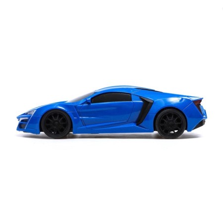 The radio -controlled "coupe" machine includes pedal and steering wheel, works on batteries, the color is blue-1